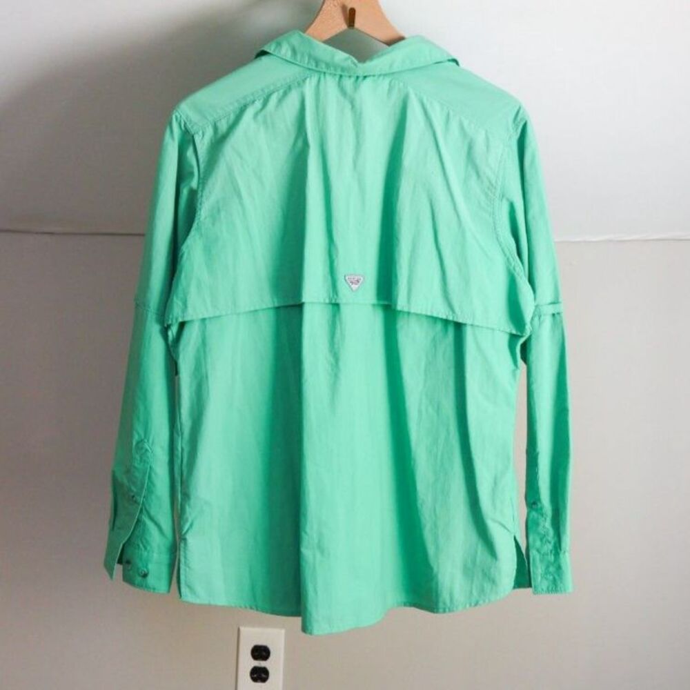 Columbia Women's PFG Bahama Long Sleeve Shirt Large Mint Green - Picture 3 of 5
